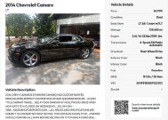 2014 Chevrolet Camaro in Hollywood, FL 33023-1906 - 18142622 24